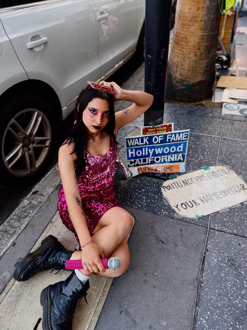 A scene from the Phone Stealing Club shoot